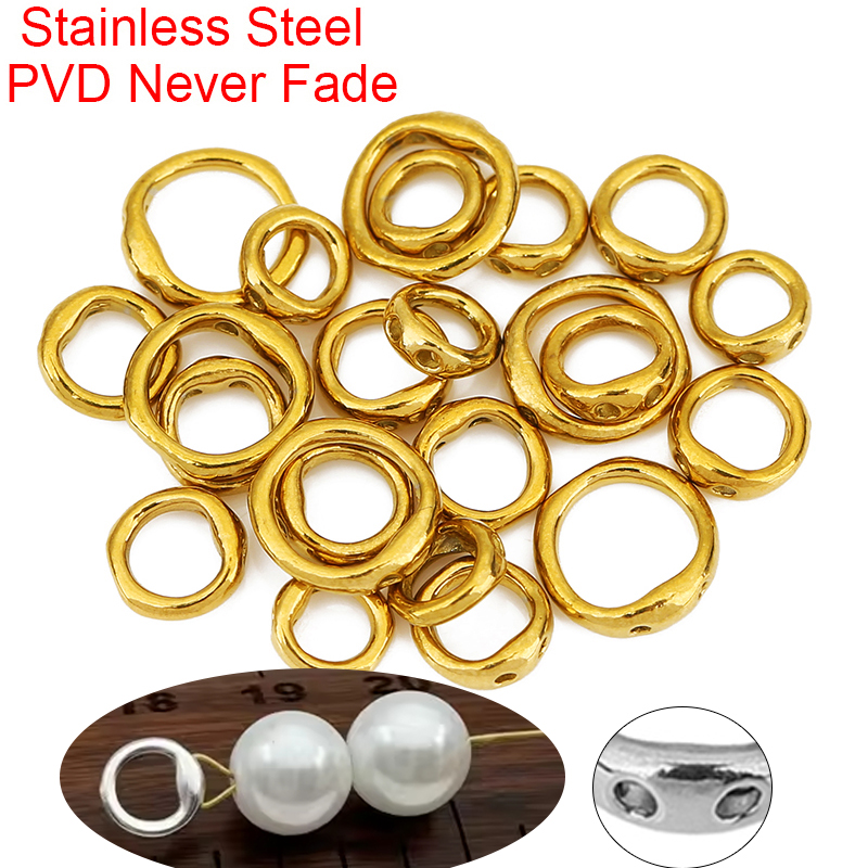 Jewelry Making Beads - 20 Buah Kait Kalung Baja Tahan