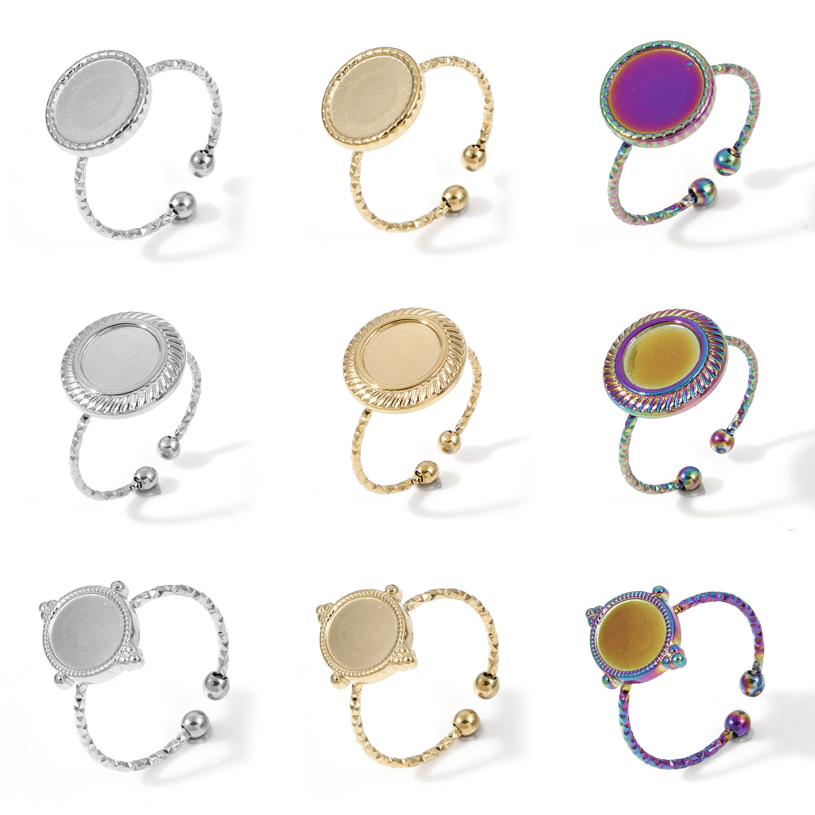 Jewelry Making Tray - Cincin baja tahan karat dapat disesuaikan