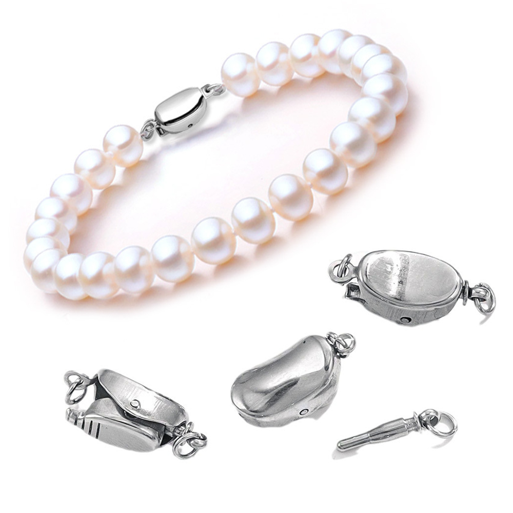 Jewelry Making Beads - 5 Buah Gesper Kalung Baja Titanium