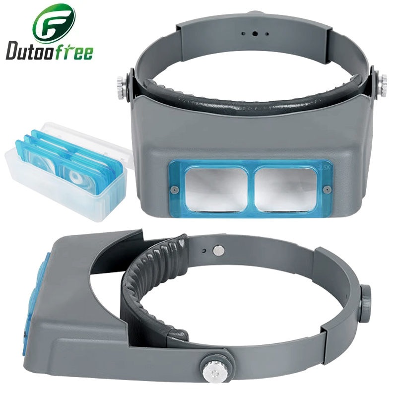 Jewelry Making Glasses - Kaca Pembesar Profesional 1.5X2X2.5X3.5X, Kacamata Pembesar
