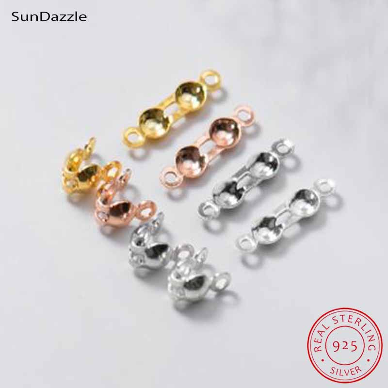 Jewelry Making Beads - 4pcs Manik-manik Penutup Perak Sterling 925