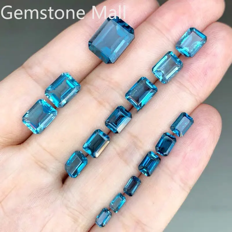 Jewelry Making In London - Topaz Alami Potongan Zamrud 4Mm *