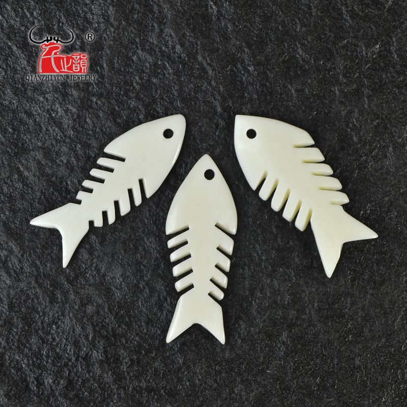 Jewelry Making New Zealand - 3PCS Buatan Tangan Diukir Yak Tulang
