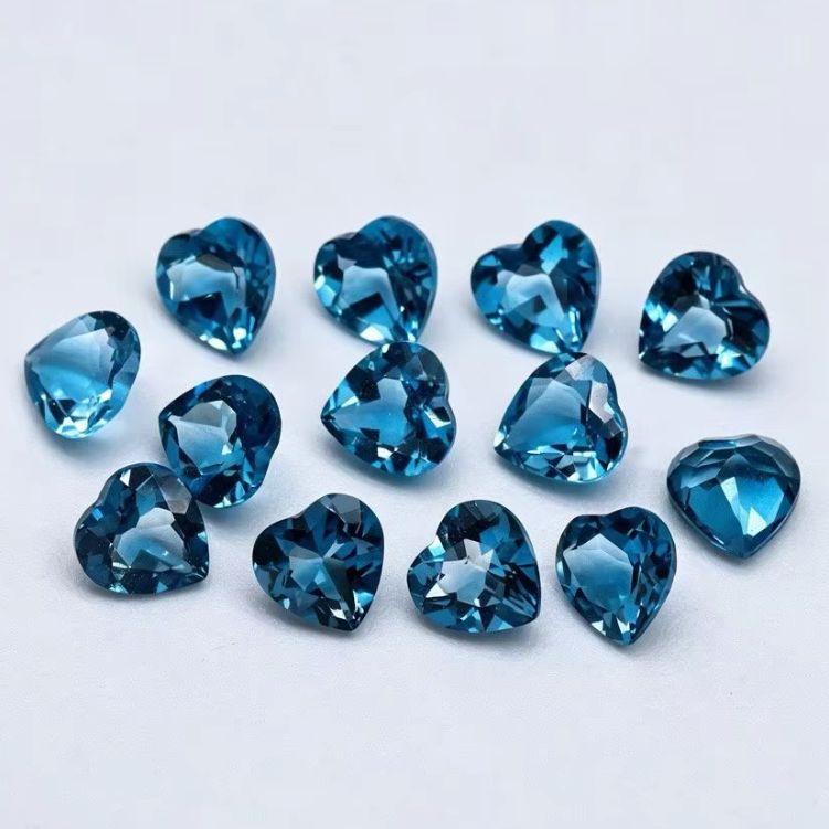Jewelry Making In London - Batu Topaz London Blue Natural Heart