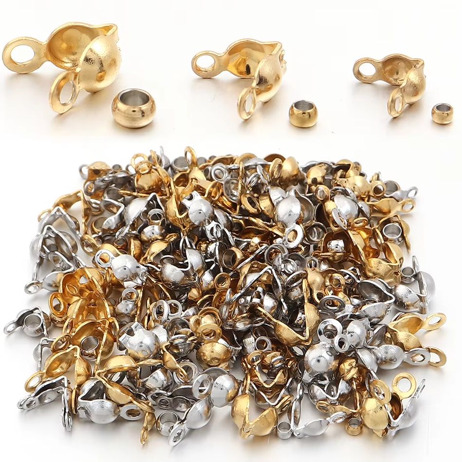 Jewelry Making Bead - 40-200pcs Konektor Baja Tahan Karat, Penjepit,