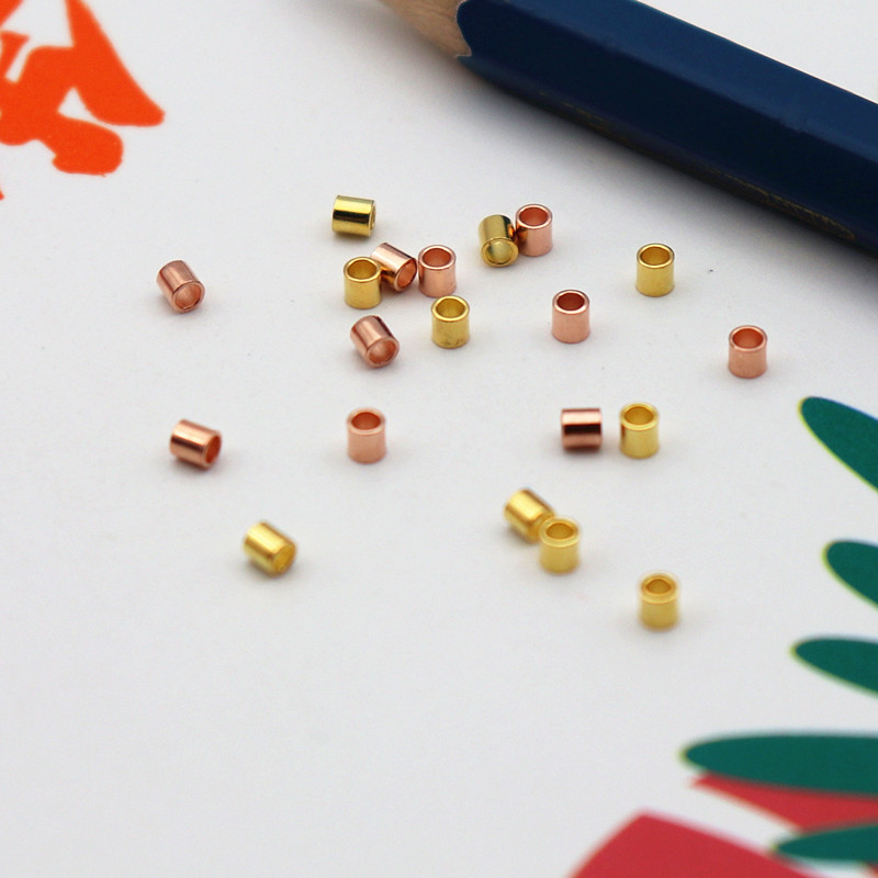 10 Buah/Lot Tabung Crimp Perak - Crimp Bead Tube ulasan dan harga