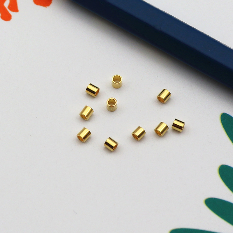 10 Buah/Lot Tabung Crimp Perak - Crimp Bead Tube ulasan dan harga