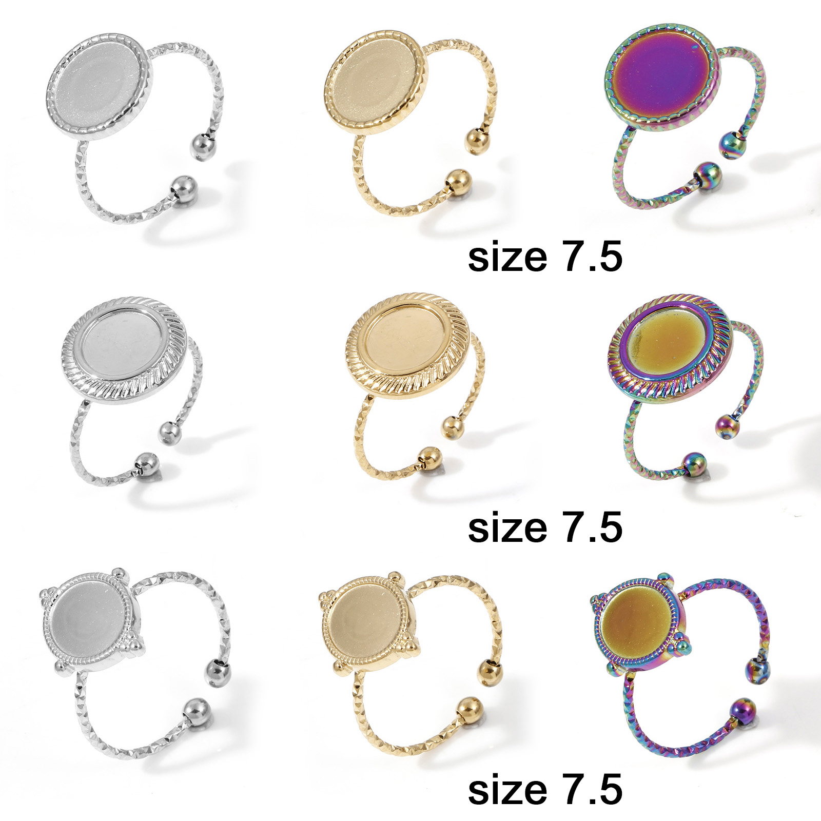 Cincin baja tahan karat dapat  - Jewelry Making Tray ulasan dan harga
