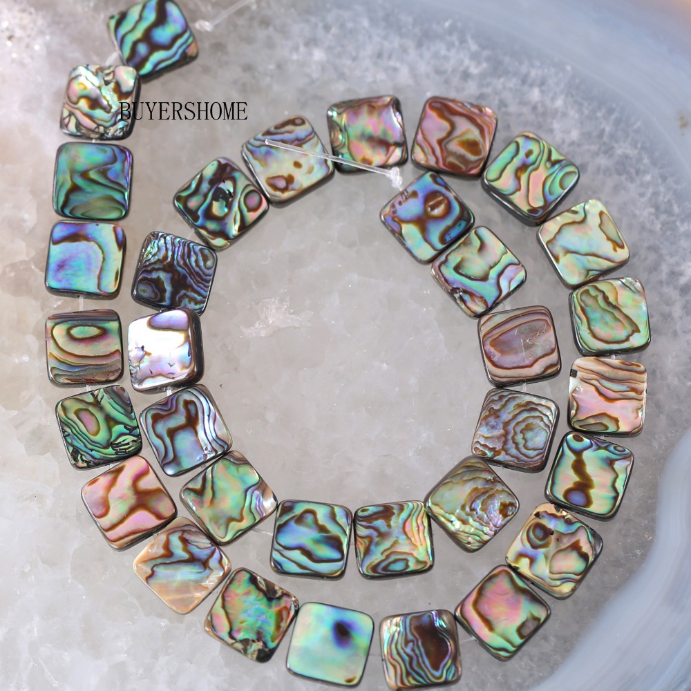 Manik Longgar Persegi Kerang A - Jewelry Making New Zealand ulasan dan harga