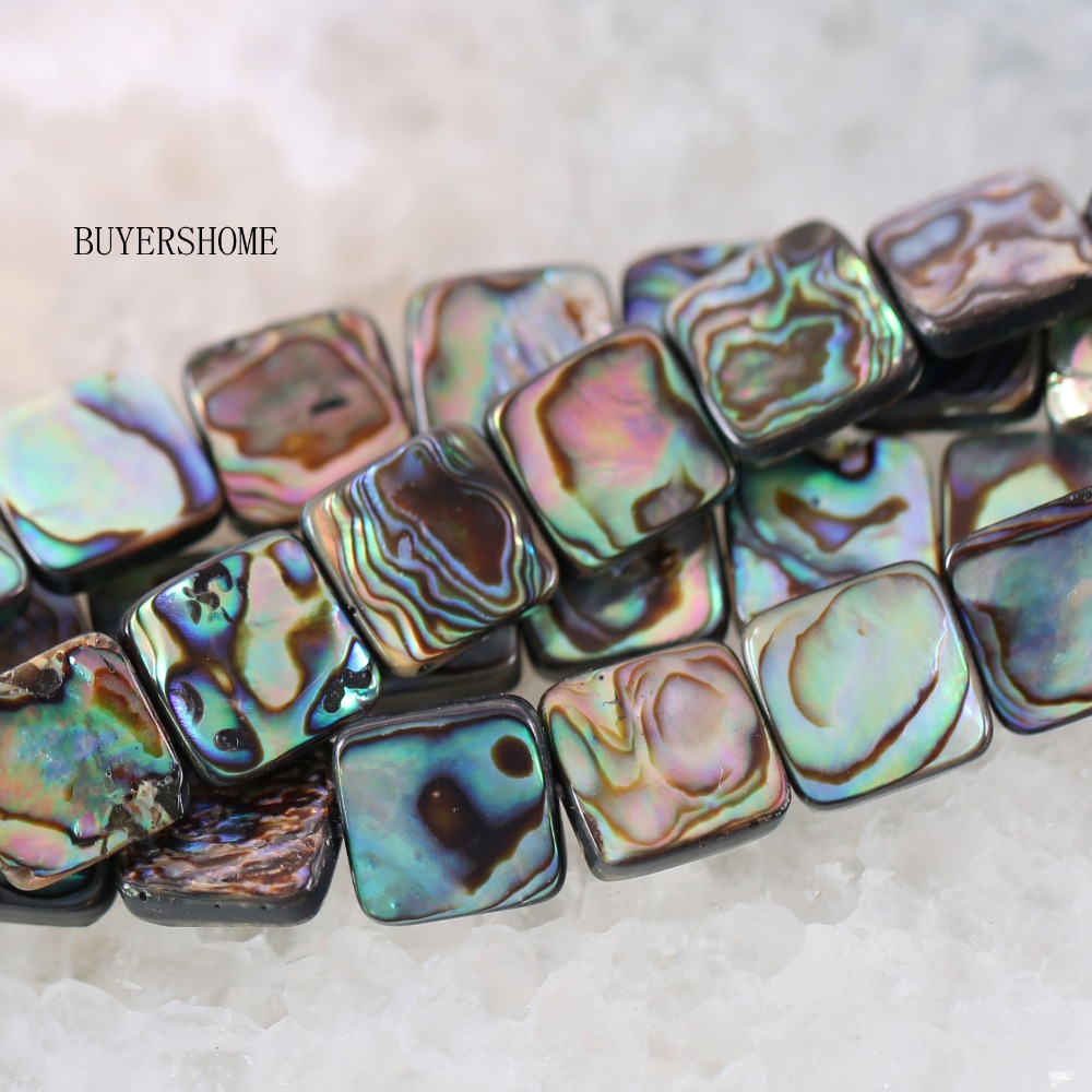 Manik Longgar Persegi Kerang A - Jewelry Making New Zealand ulasan dan harga