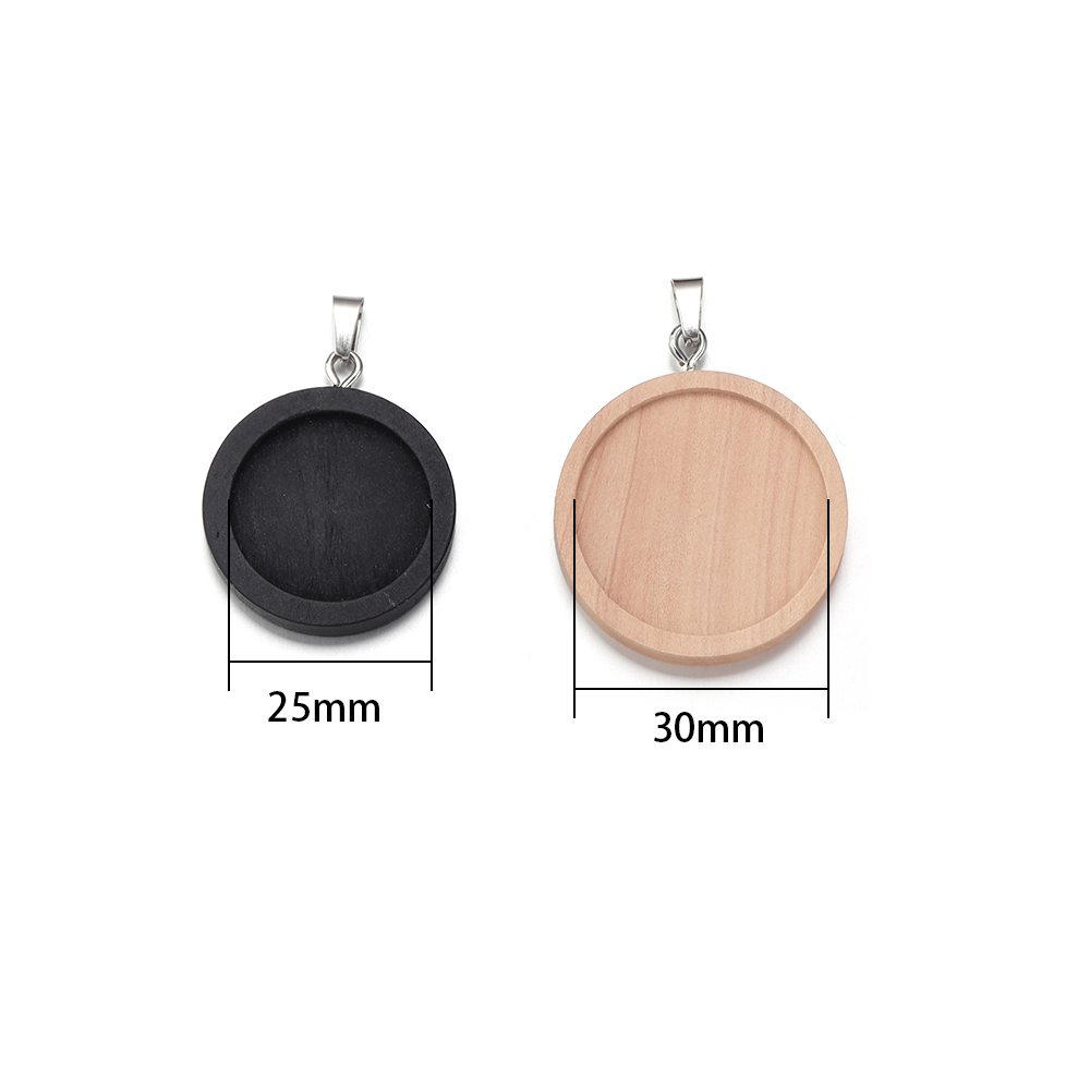 1-5pcs/lot 25 30mm Alas Kayu B - Jewelry Making Tray ulasan dan harga