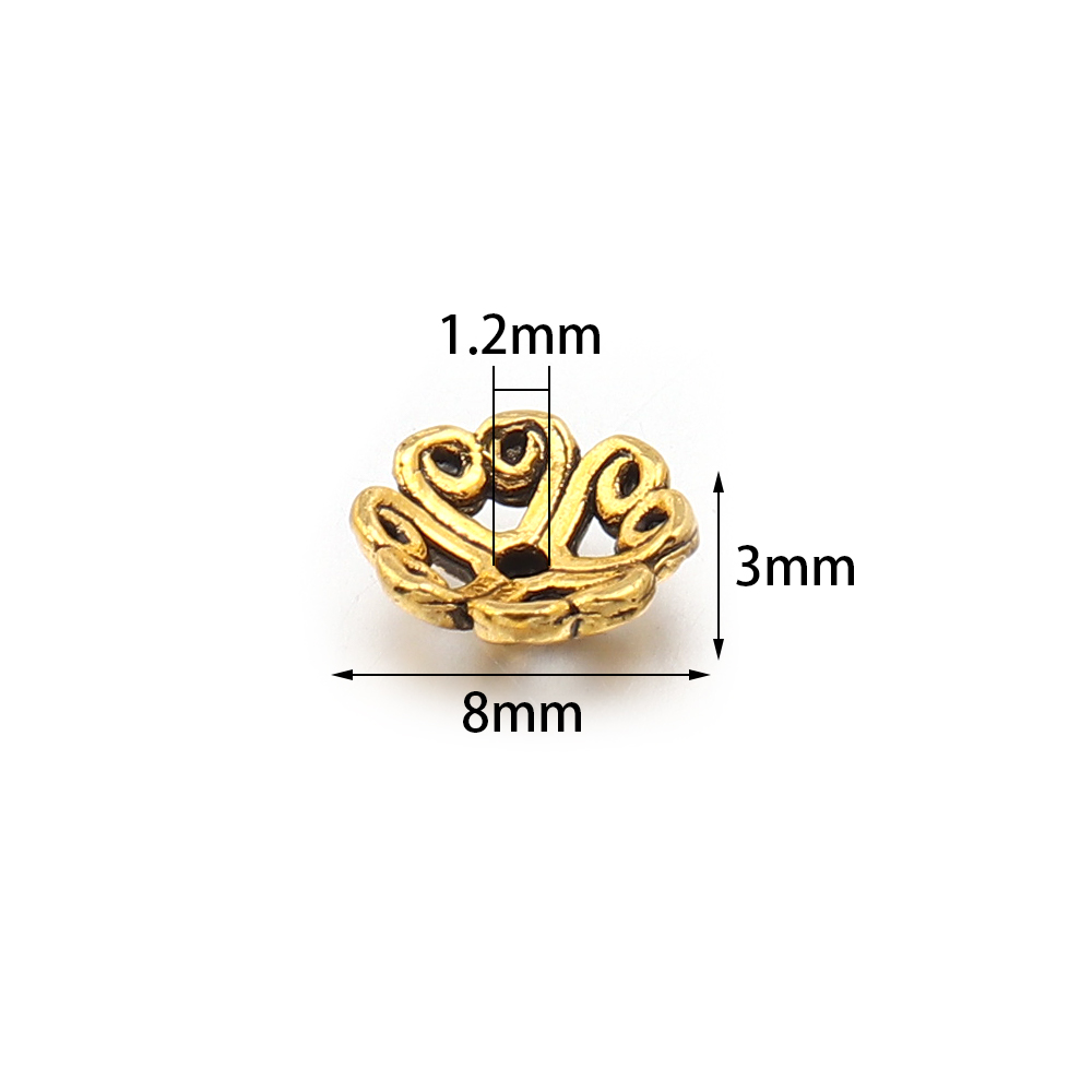 100pcs 8mm Tutup Manik Logam B - Jewelry Making Tray ulasan dan harga
