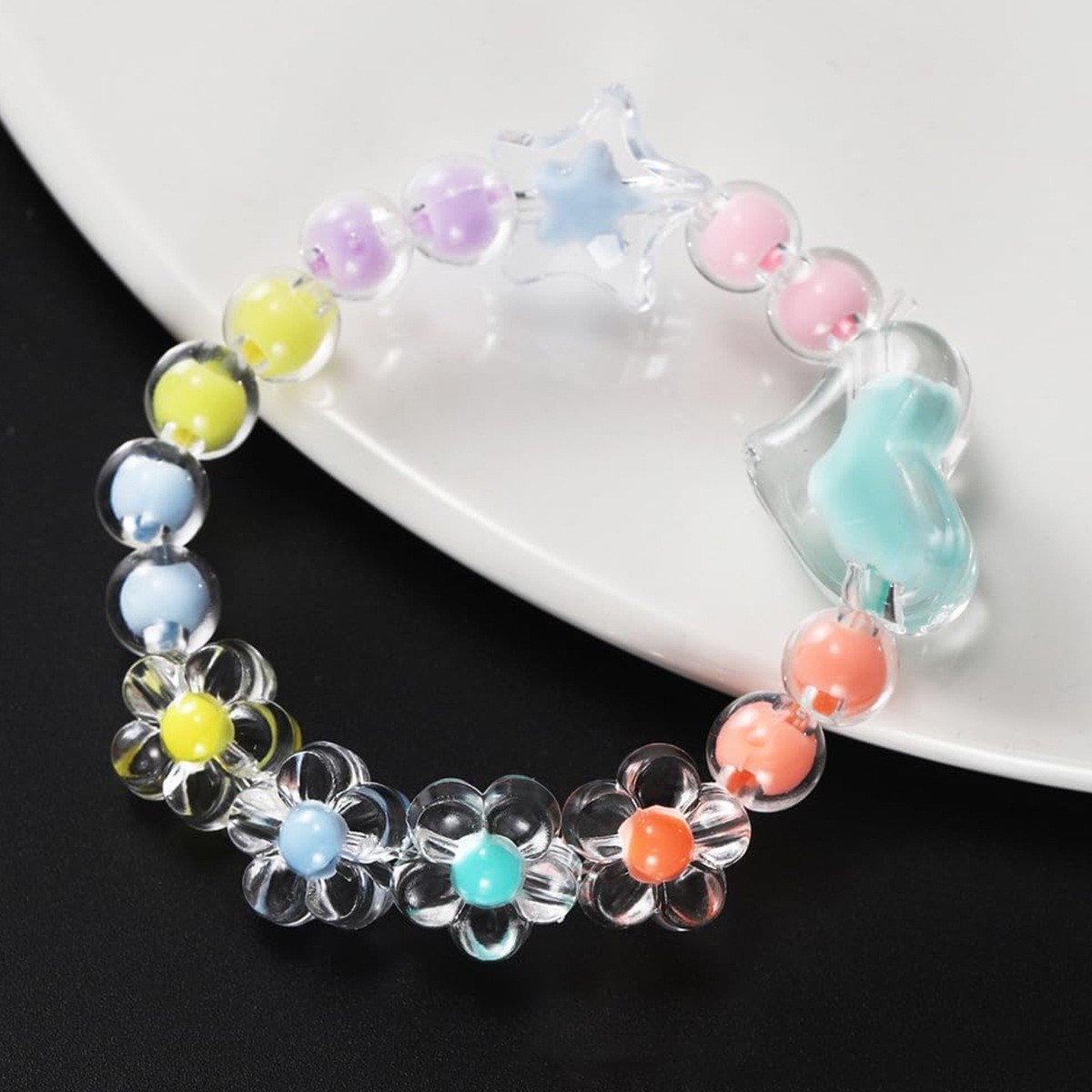 174pcs/Kotak Manik-manik Akril - Jewelry Making Online ulasan dan harga