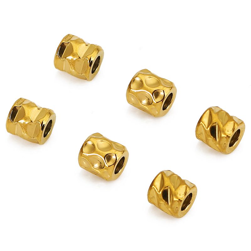 20pcs Manik-Manik Tekstur Stai - Crimp Bead Tube ulasan dan harga