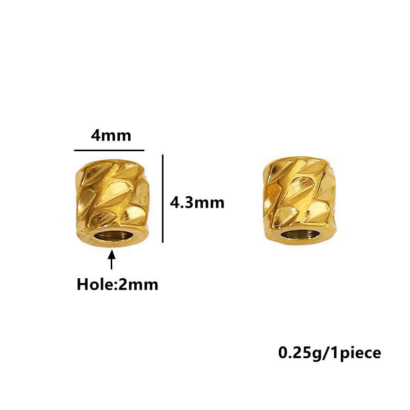 20pcs Manik-Manik Tekstur Stai - Crimp Bead Tube ulasan dan harga