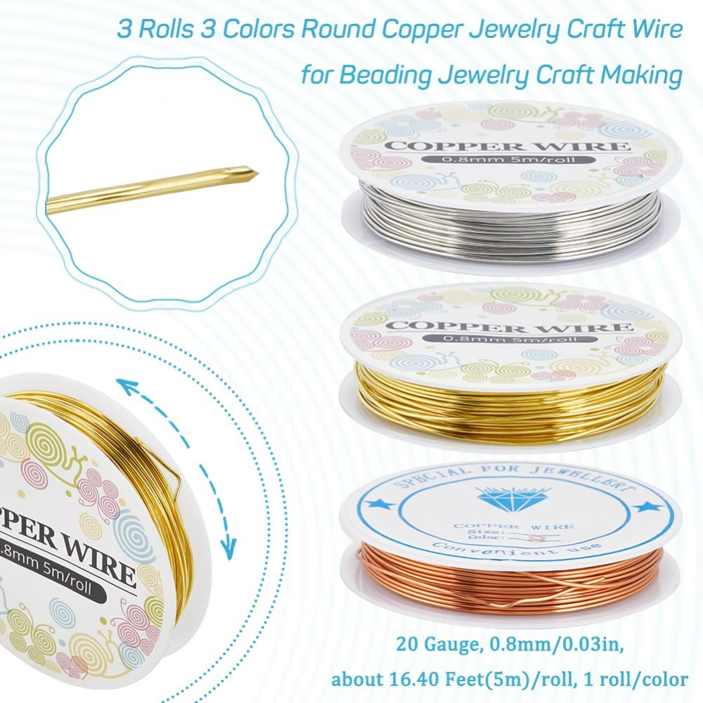 12.8M tembaga kawat perhiasan  - Jewelry Making Online ulasan dan harga