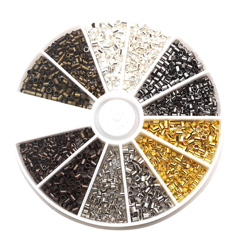 6 warna 1.5mm 2.0mm tabung Cri - Crimp Bead Tube ulasan dan harga