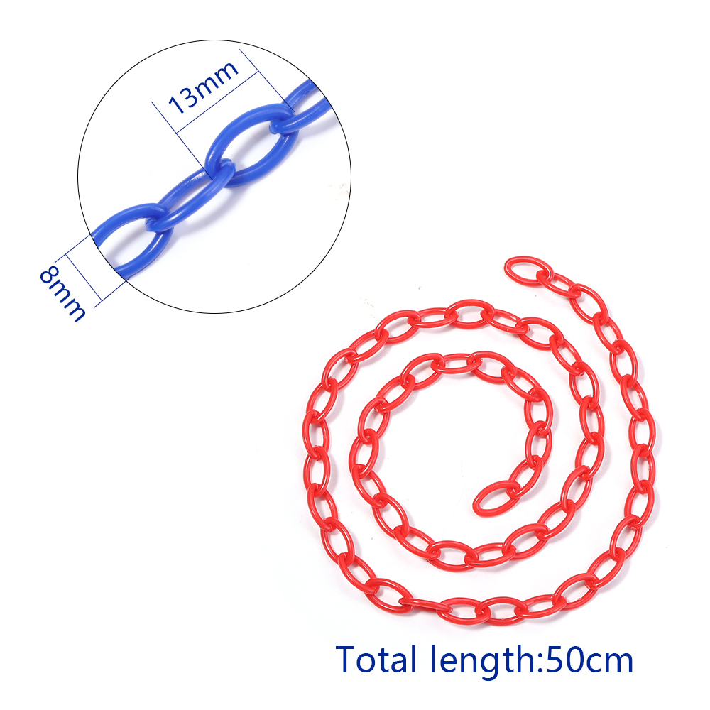 5 Buah Rantai Akrilik Warna-wa - Jewelry Making Glasses ulasan dan harga