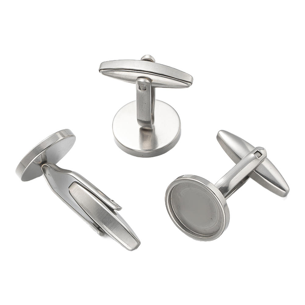 5Pcs Bingkai Kancing Manset Ba - Jewelry Making Tray ulasan dan harga