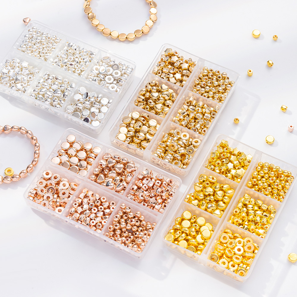 6 GAYA 4 Warna Kotak CCB Manik - Jewelry Making Bead ulasan dan harga
