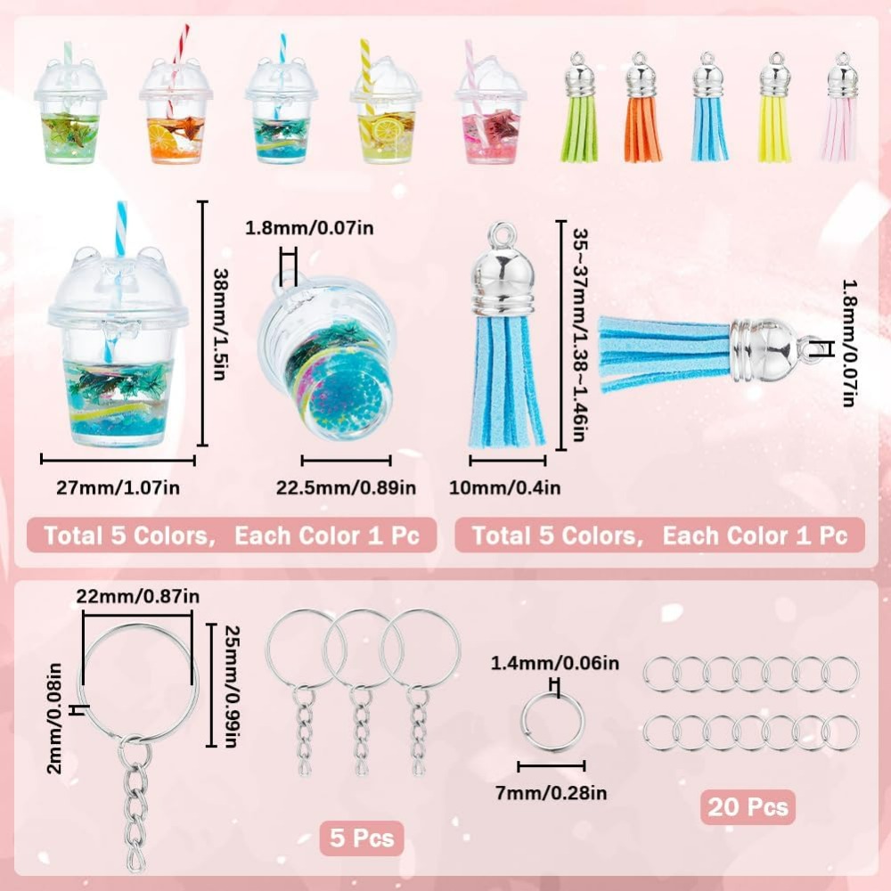35 buah DIY 5 set gantungan ku - Jewelry Making Kit ulasan dan harga