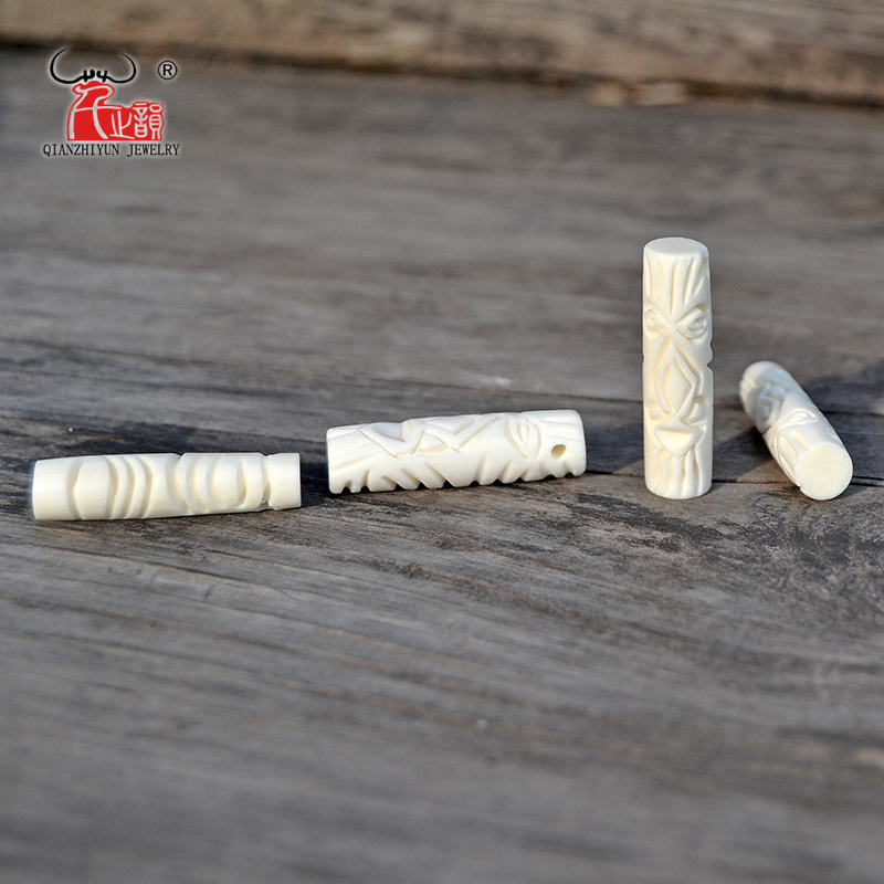 GZ-022 4 Buah Manik Ukiran Tul - Jewelry Making New Zealand ulasan dan harga