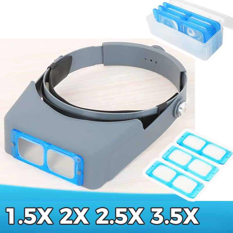 Kaca Pembesar Optivisor 1.5X2X - Jewelry Making Glasses ulasan dan harga