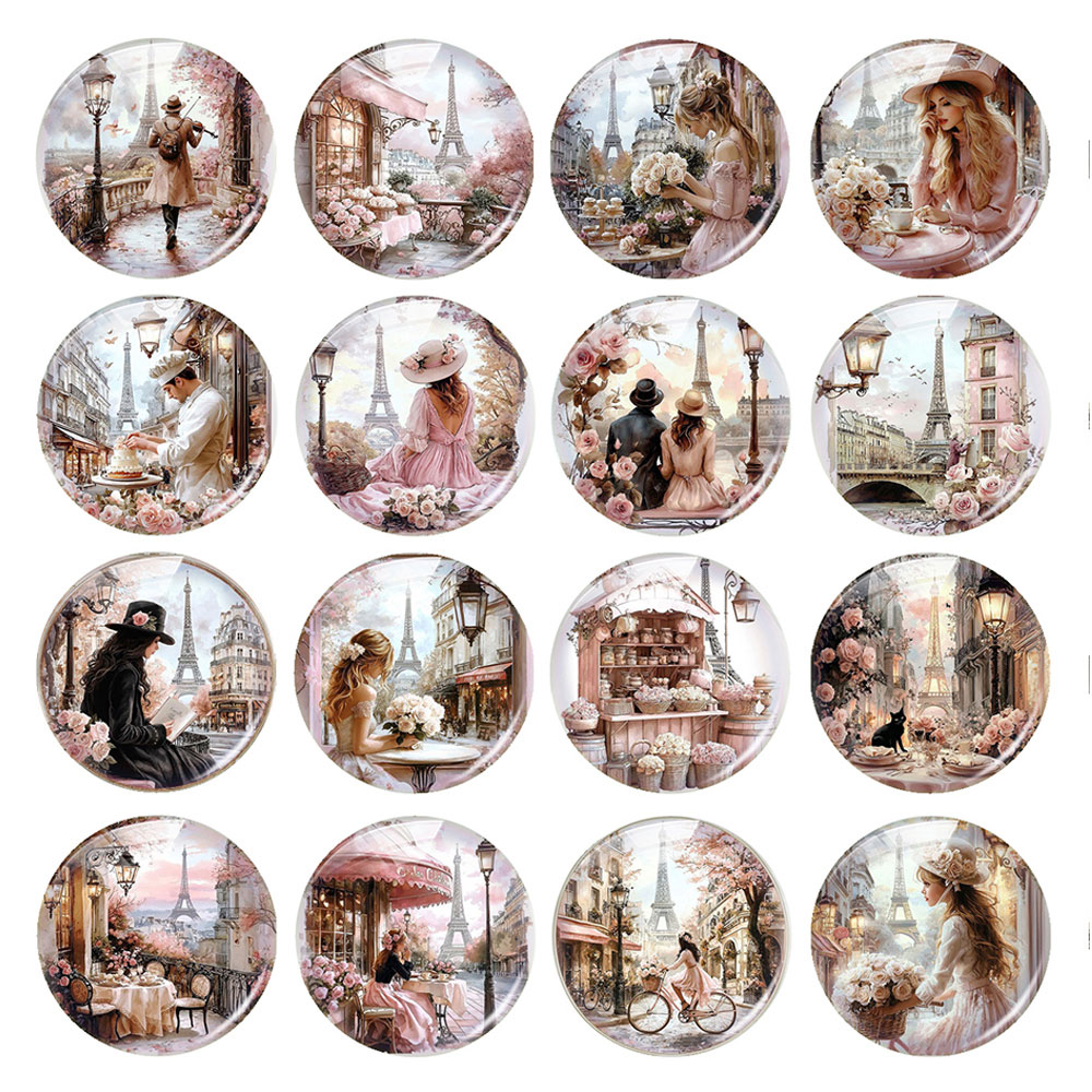 Kaca Cabochon Bentuk Bulat/Ova - Jewelry Making Paris ulasan dan harga