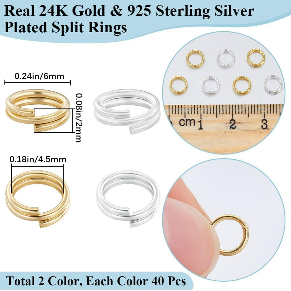 1 Kotak 80 Buah Cincin Lompat  - Jewelry Making Kit ulasan dan harga