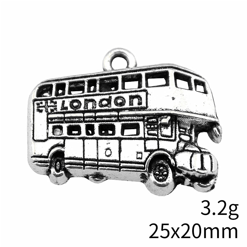 IFOCUS 10 buah/lot London Bus  - Jewelry Making In London ulasan dan harga