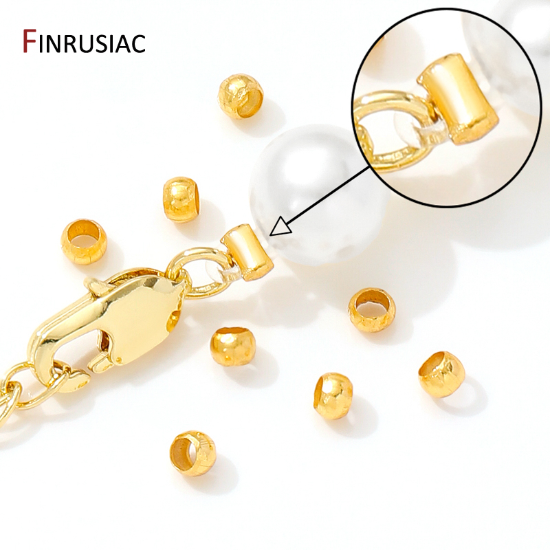 18K manik-manik ujung kerut ta - Crimp Bead Tube ulasan dan harga