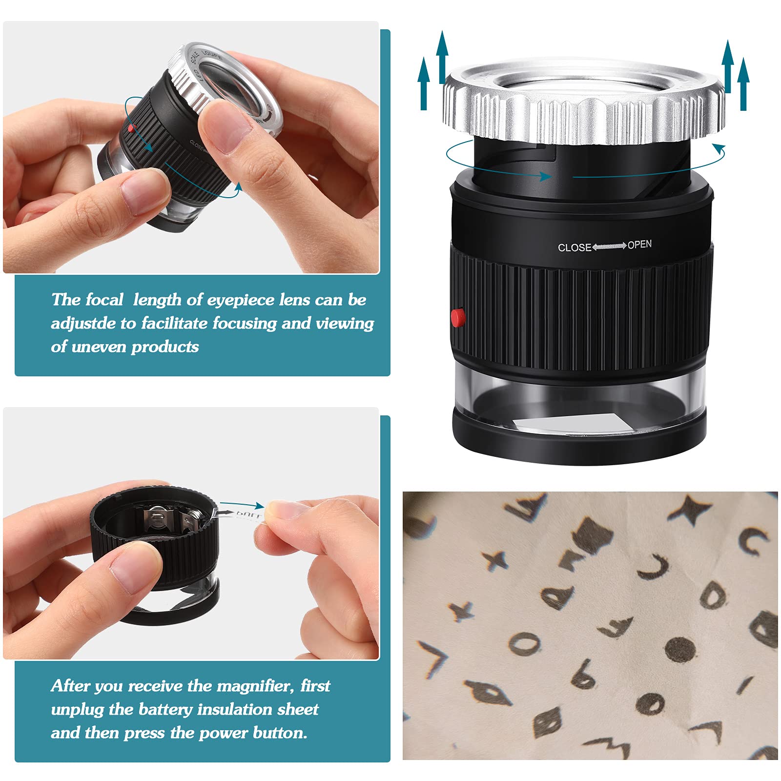 Kaca pembesar saku 30X, dengan - Jewelry Making Glasses ulasan dan harga